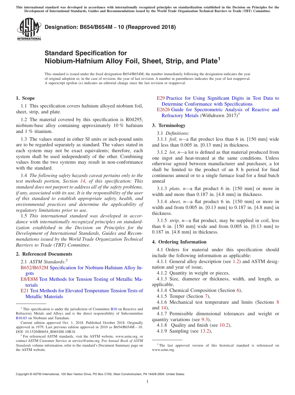 ASTM B654 - B 654M - 10 (2018).pdf_第1页