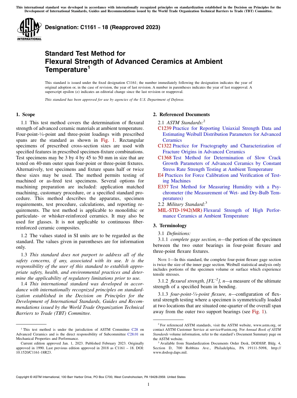 ASTM C1161 - 18 (2023).pdf_第1页