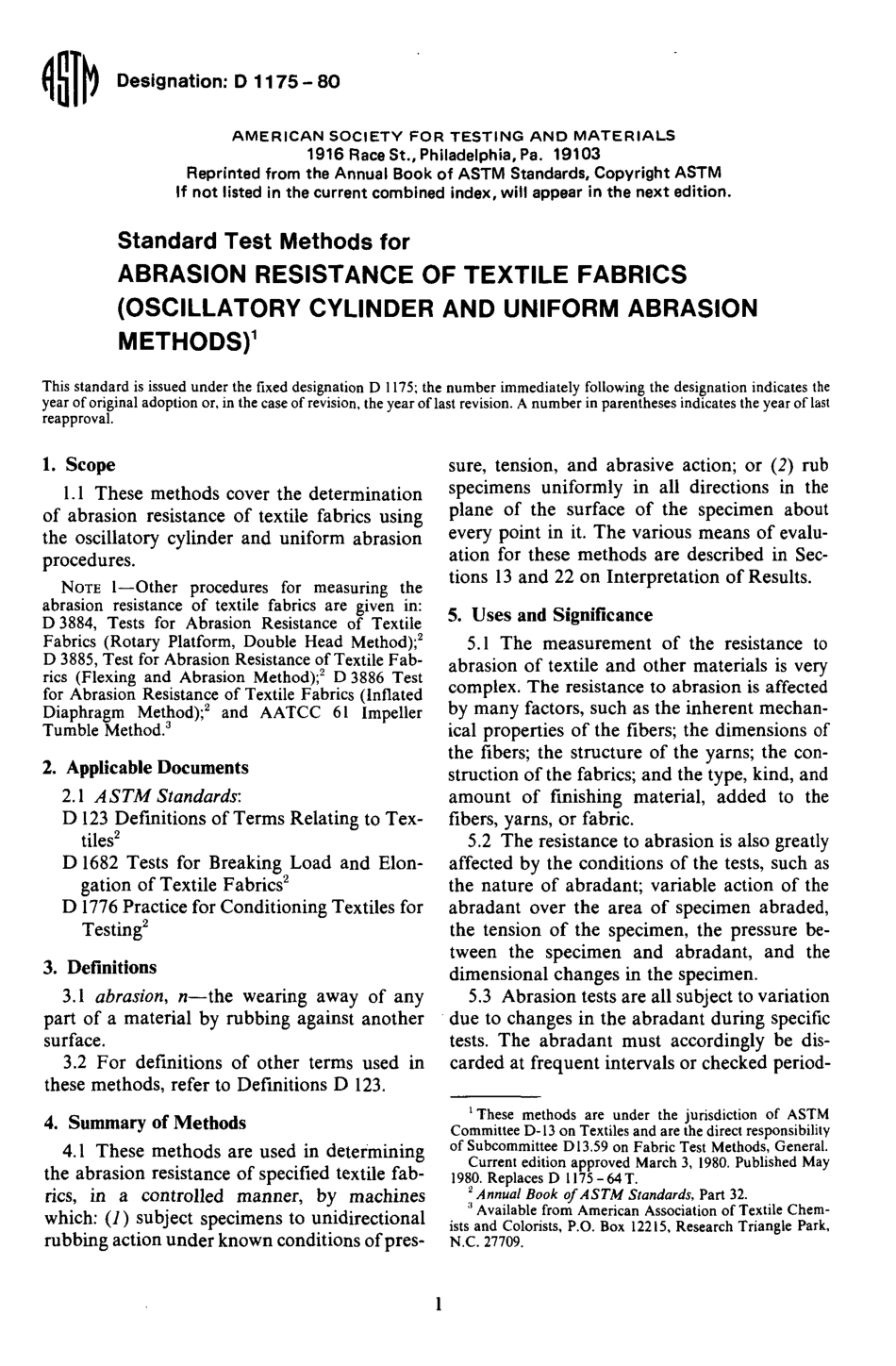 ASTM D1175 - 80 scan.pdf_第1页