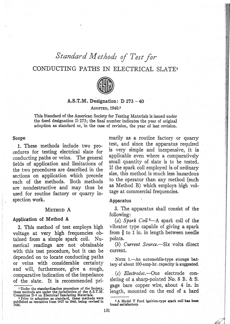 ASTM D273 - 40 scan.pdf_第1页