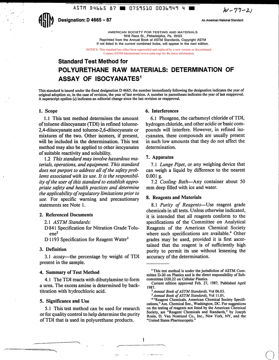 ASTM D4665 - 87 scan.pdf_第1页