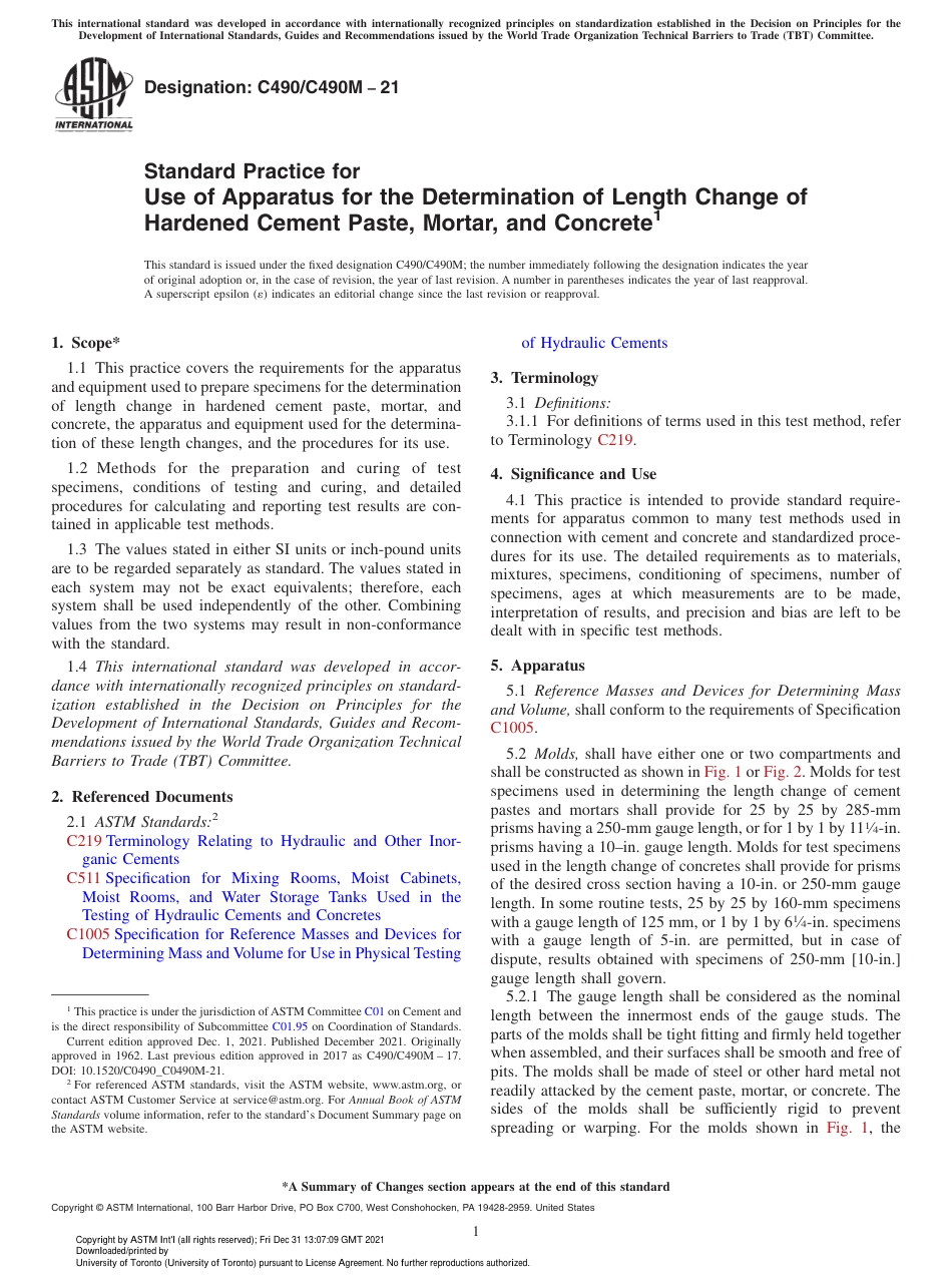 ASTM C490 - C 490M - 21.pdf_第1页