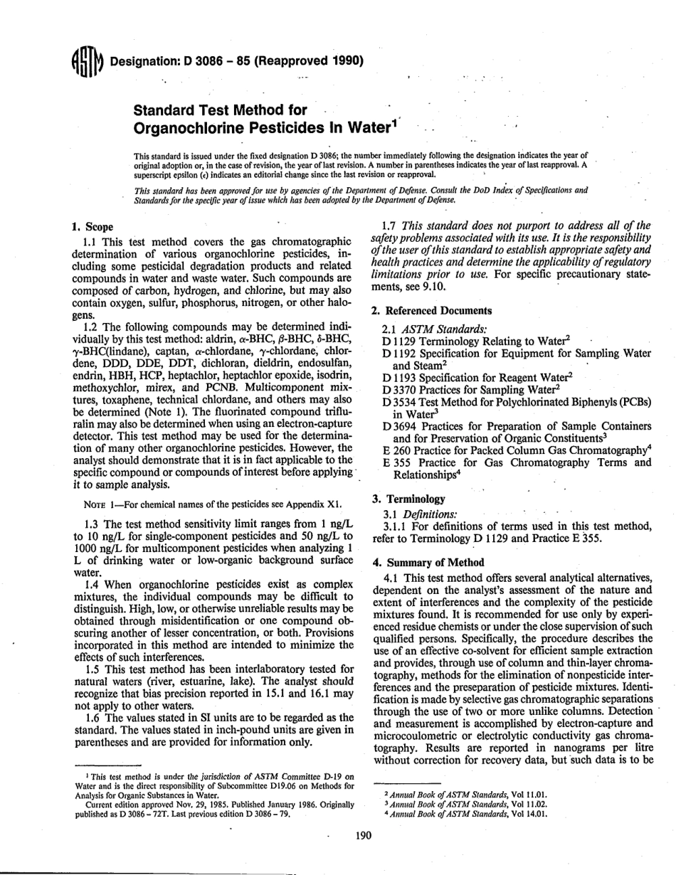 ASTM D3086 - 85 (1990) scan.pdf_第1页