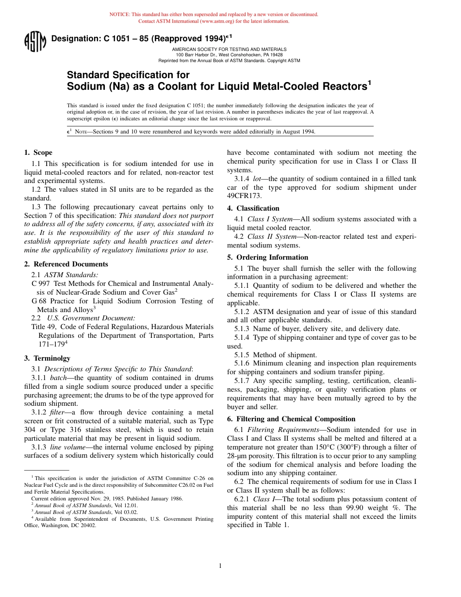 ASTM C1051 - 85 (1994)e1.pdf_第1页