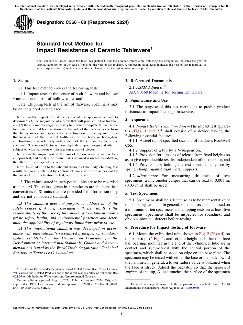 ASTM C368 - 88 (2024).pdf_第1页