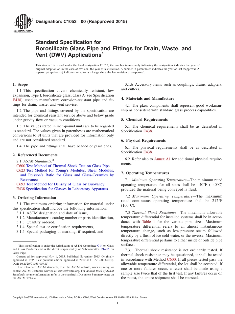 ASTM C1053 - 00 (2015).pdf_第1页
