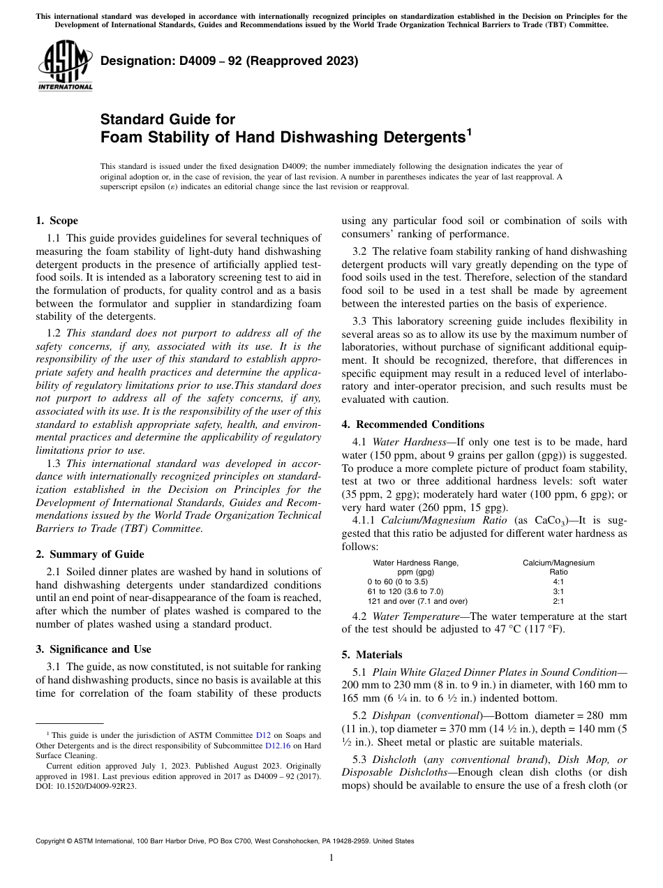 ASTM D4009 - 92 (2023).pdf_第1页