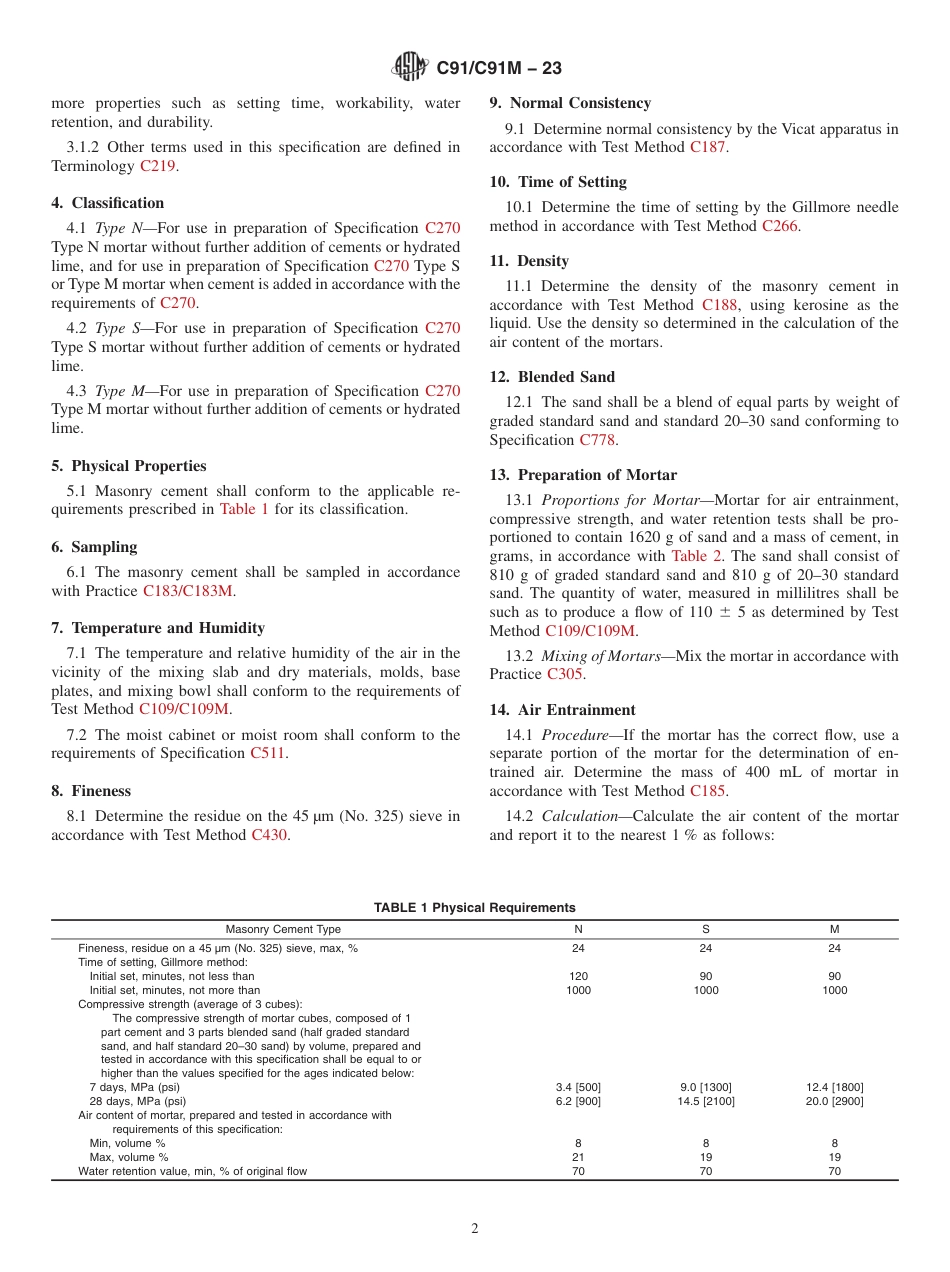 ASTM C91 - C 91M - 23.pdf_第2页
