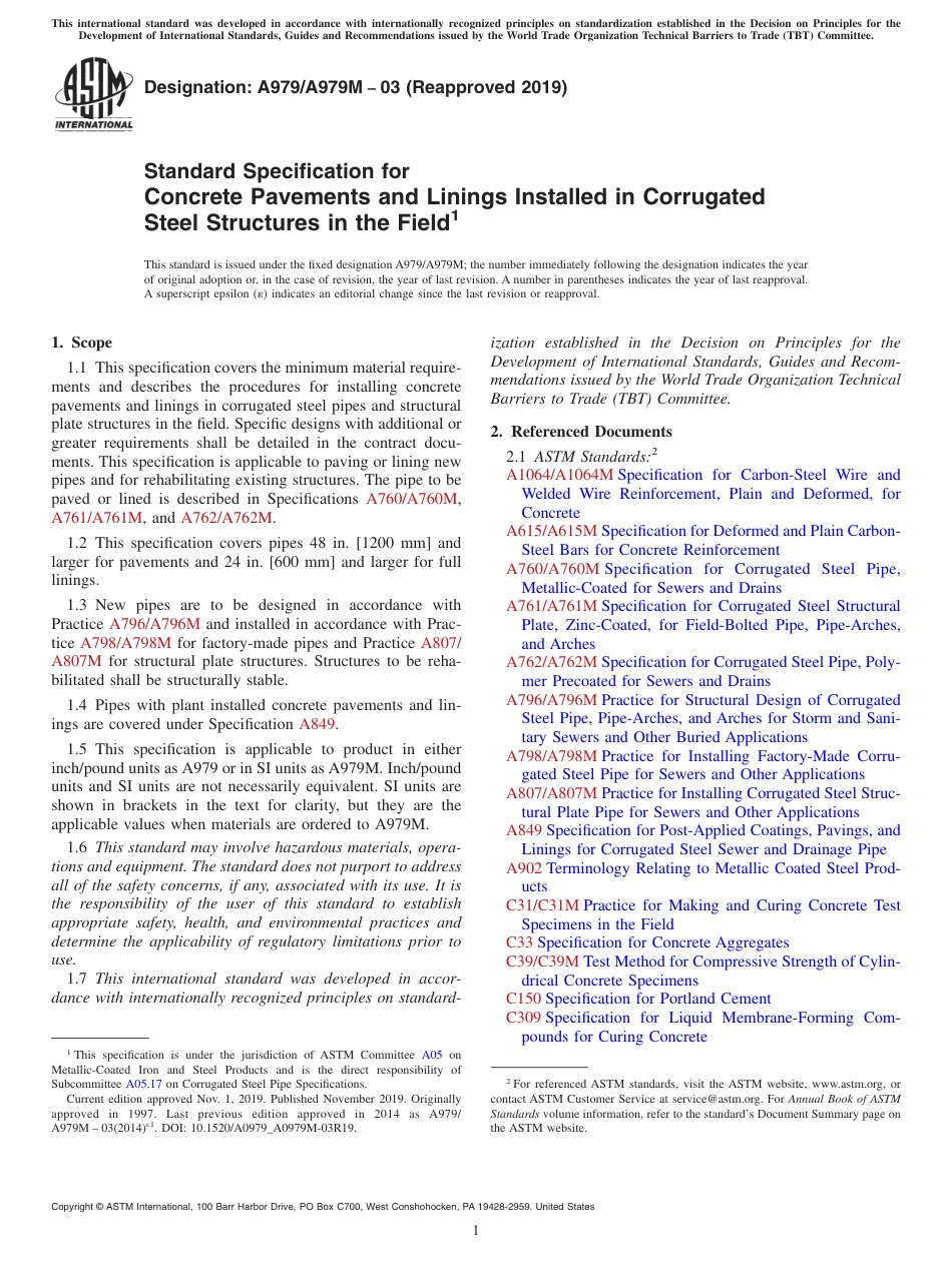 ASTM A979 - A 979M - 03 (2019).pdf_第1页