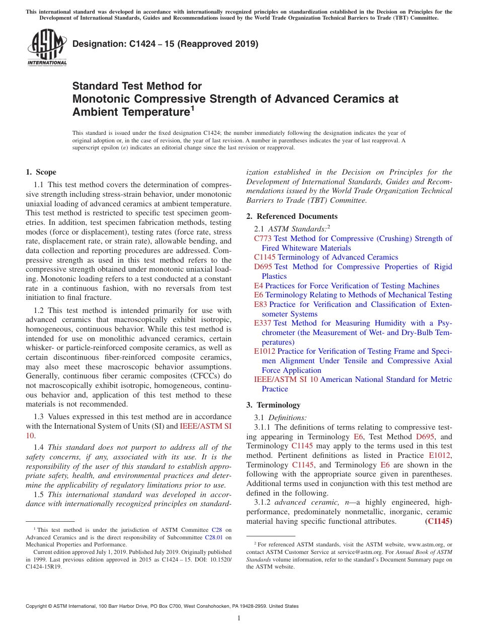 ASTM C1424 - 15 (2019).pdf_第1页