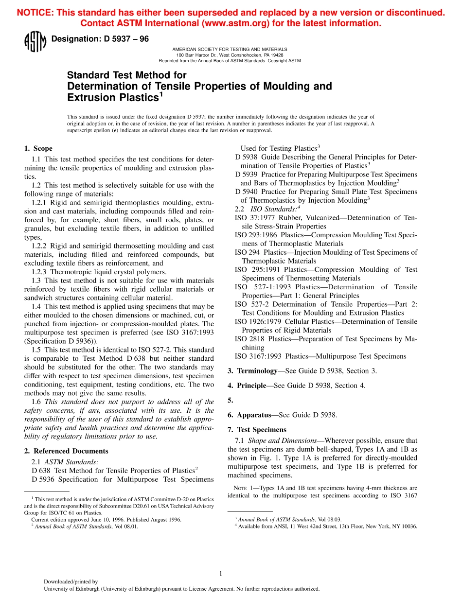 ASTM D5937 - 96.pdf_第1页