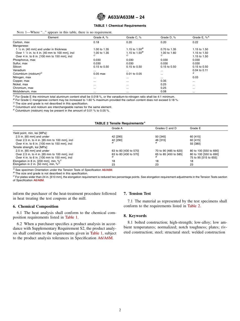ASTM A633 - A 633M - 24.pdf_第2页
