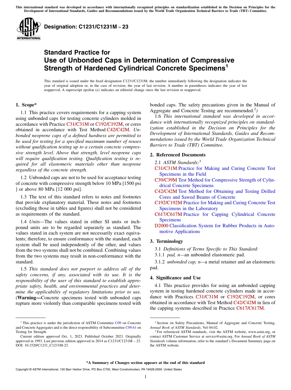 ASTM C1231 - C 1231M - 23.pdf_第1页