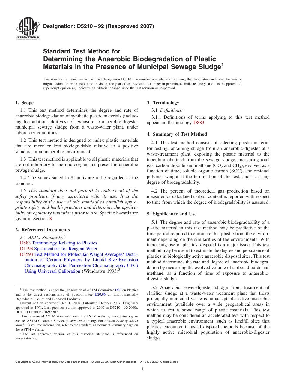 ASTM D5210 - 92 (2007).pdf_第1页