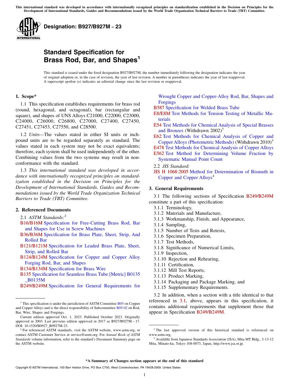 ASTM B927 - B 927M - 23.pdf_第1页