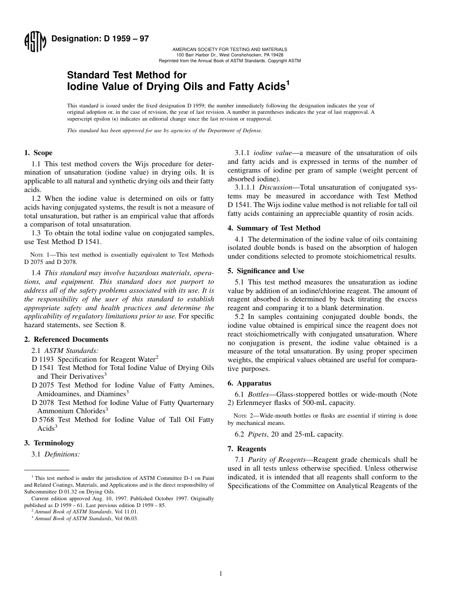 ASTM D1959 - 97.pdf_第1页