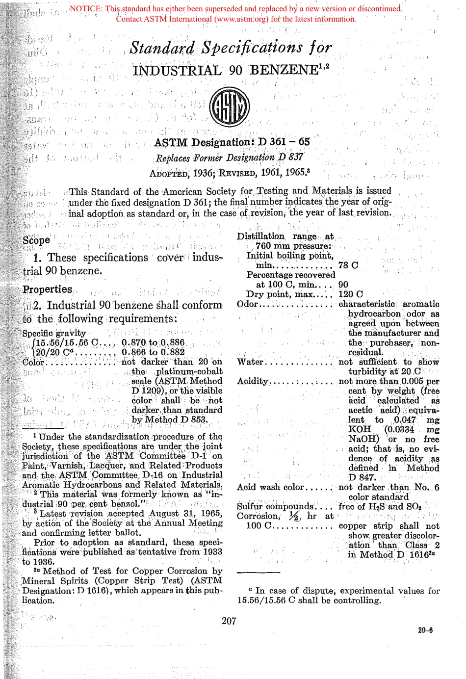 ASTM D361 - 65 scan.pdf_第1页