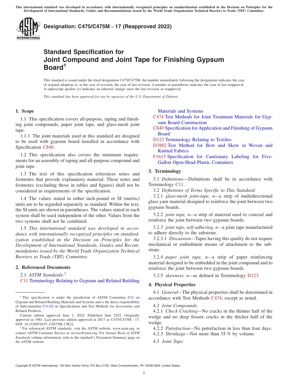 ASTM C475 - C 475M - 17 (2022).pdf_第1页