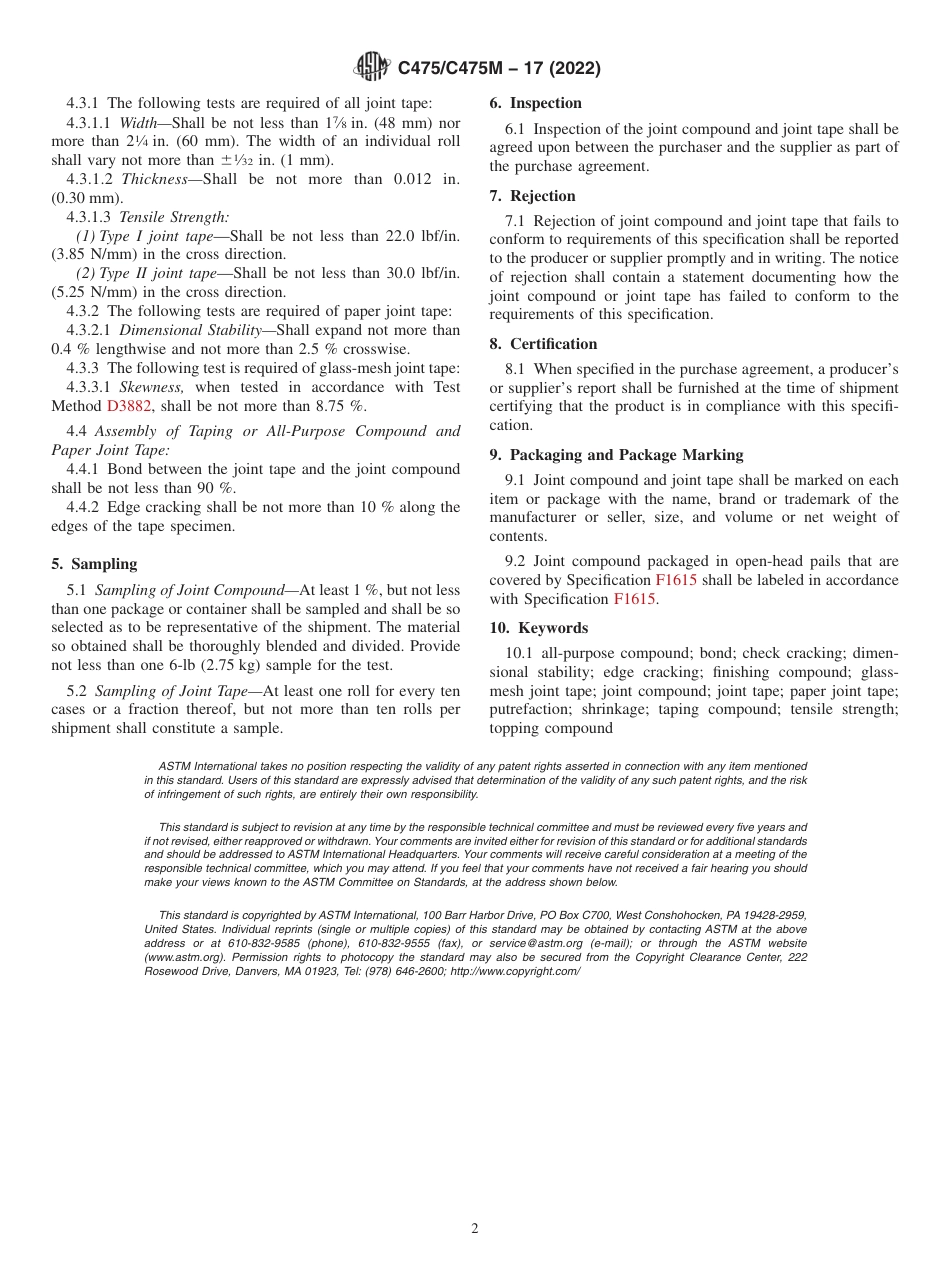 ASTM C475 - C 475M - 17 (2022).pdf_第2页