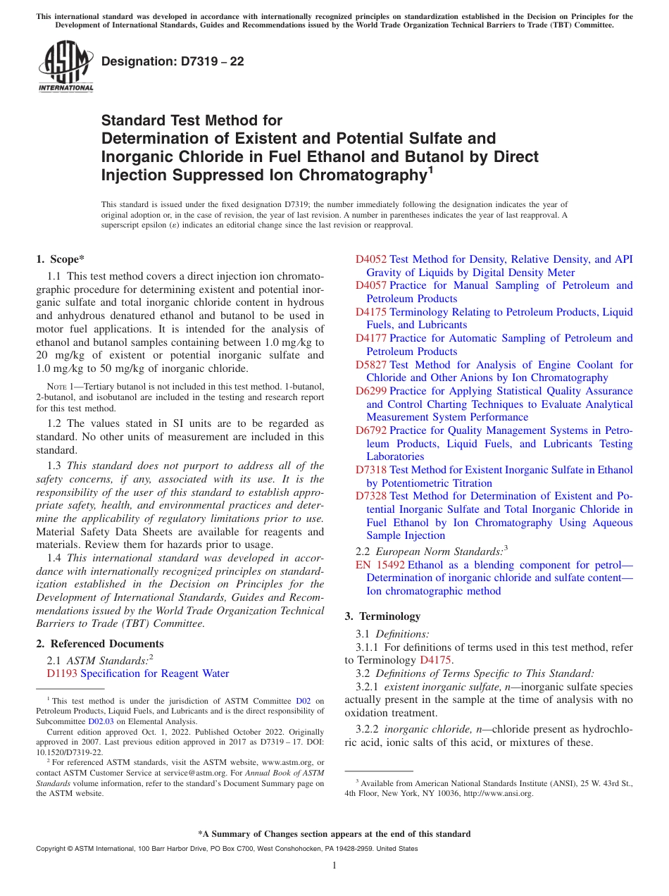 ASTM D7319 - 22.pdf_第1页