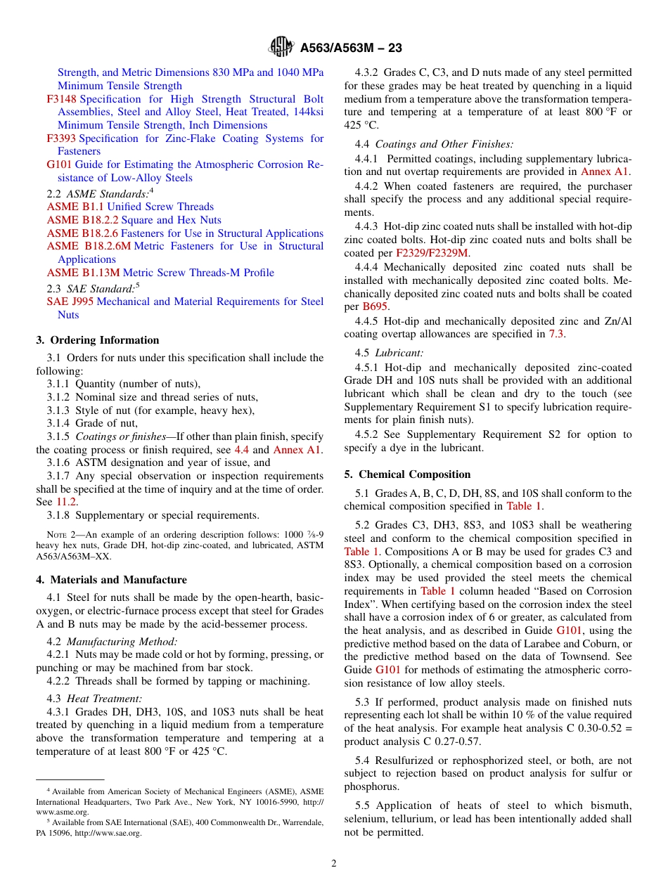 ASTM A563 - A 563M - 23.pdf_第2页