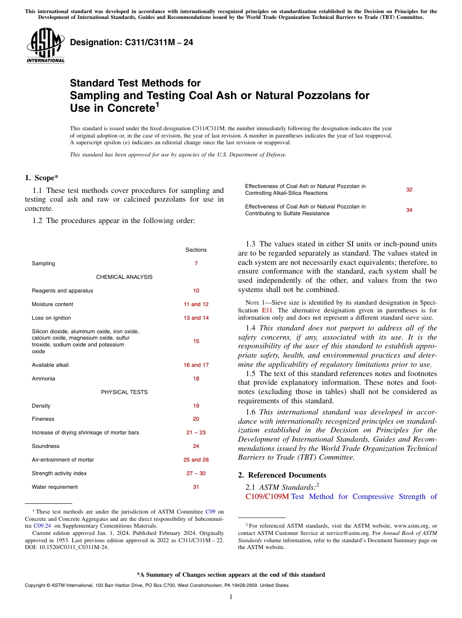 ASTM C311 - C 311M - 24.pdf_第1页