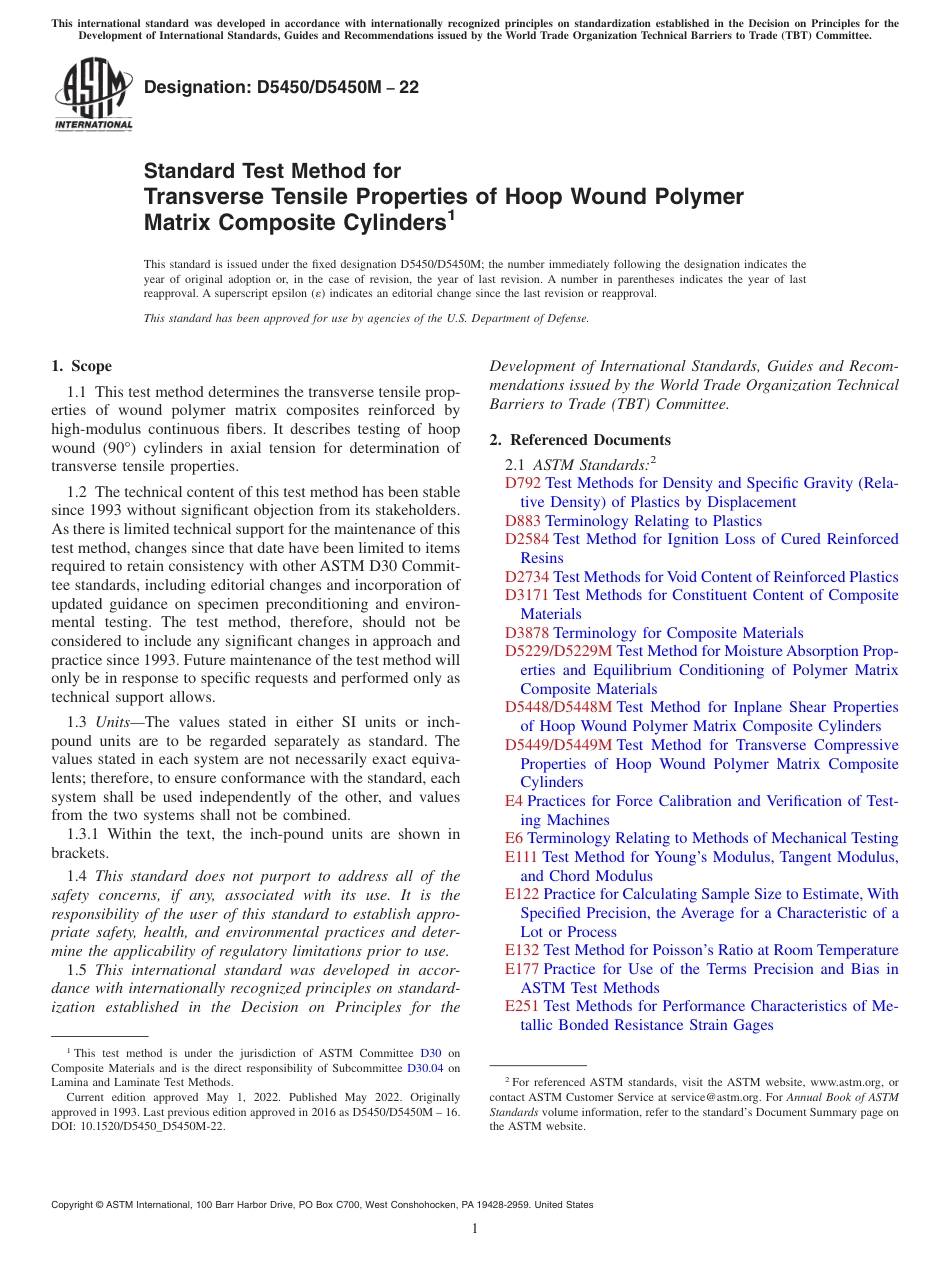 ASTM D5450 - D 5450M - 22.pdf_第1页