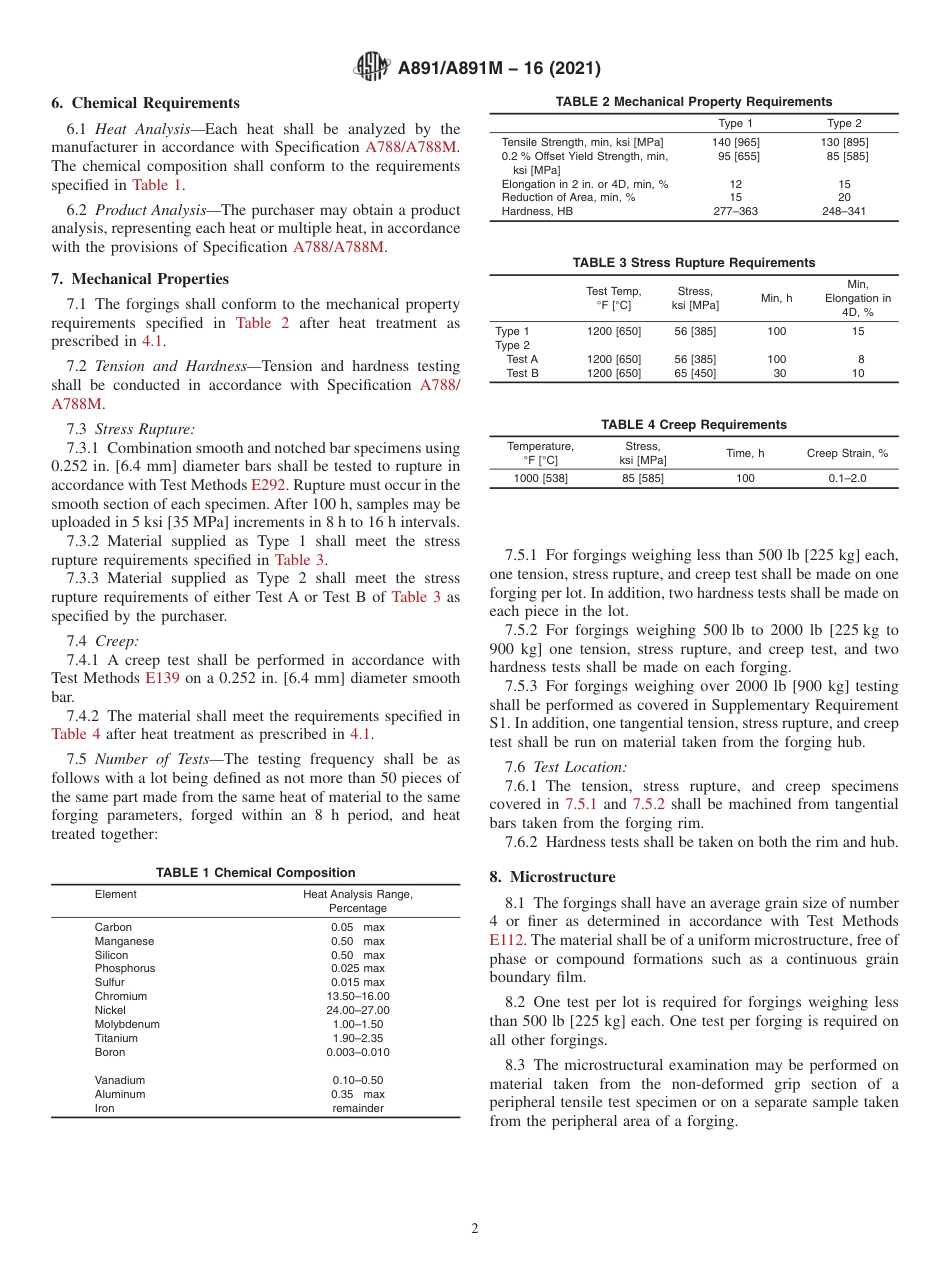 ASTM A891 - A 891M - 16 (2021).pdf_第2页
