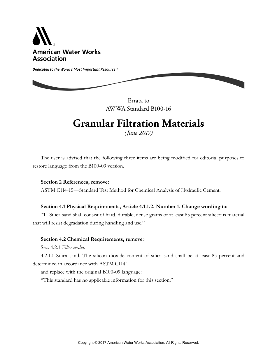ANSI AWWA B100-16 Errata 2017.pdf_第1页