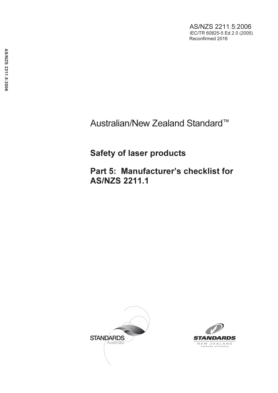 AS NZS 2211.5-2006 (2016).pdf_第1页