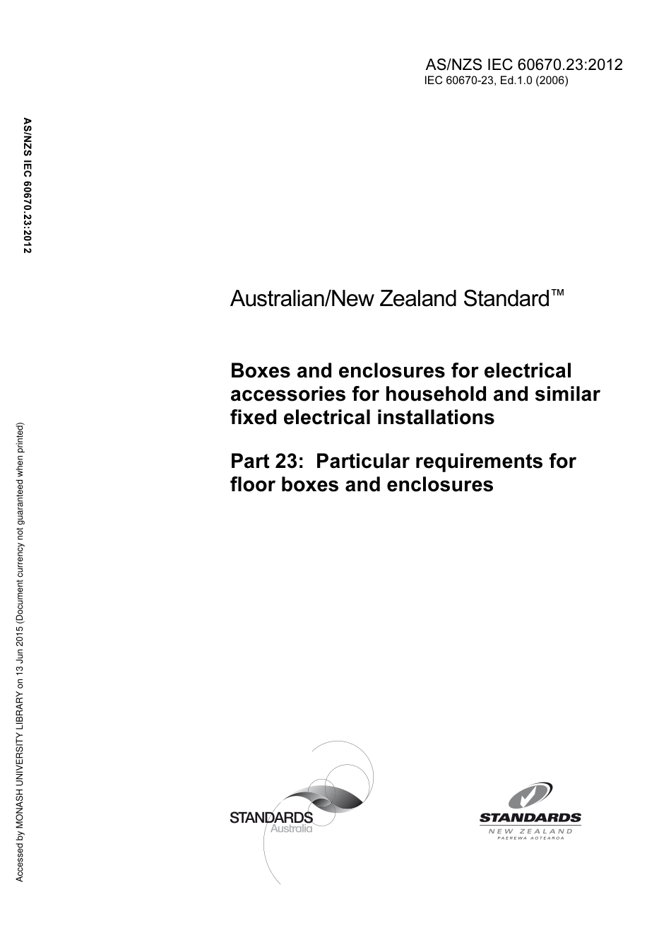 AS NZS IEC 60670.23-2012.pdf_第1页