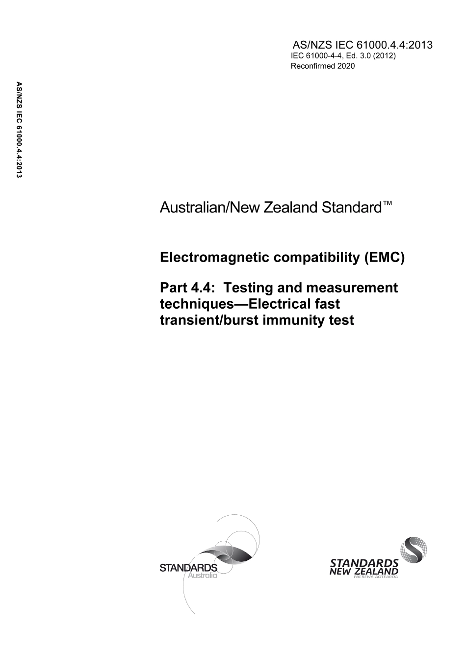 AS NZS IEC 61000.4.4-2013 (2020).pdf_第1页