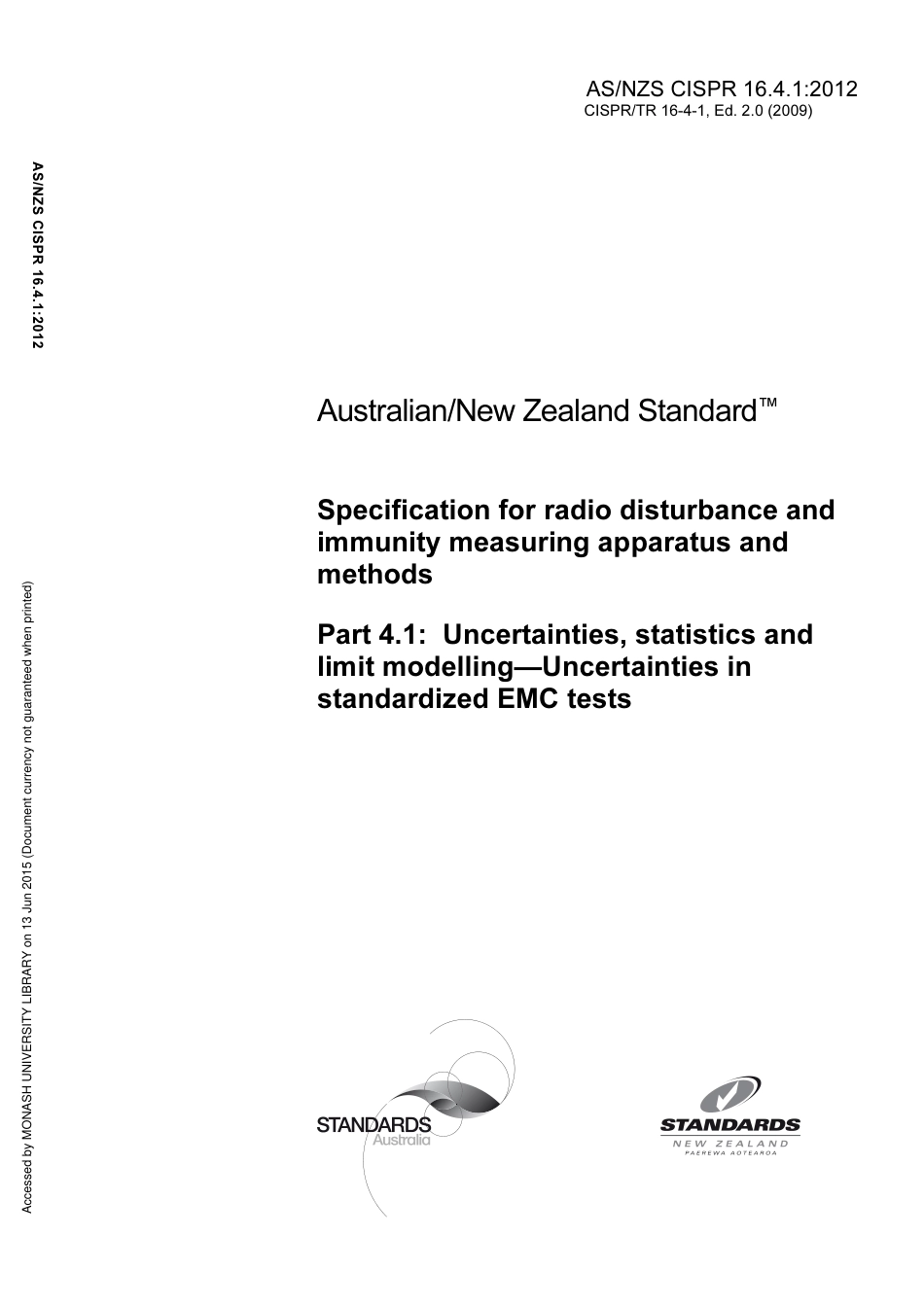 AS NZS CISPR 16.4.1-2012.pdf_第1页