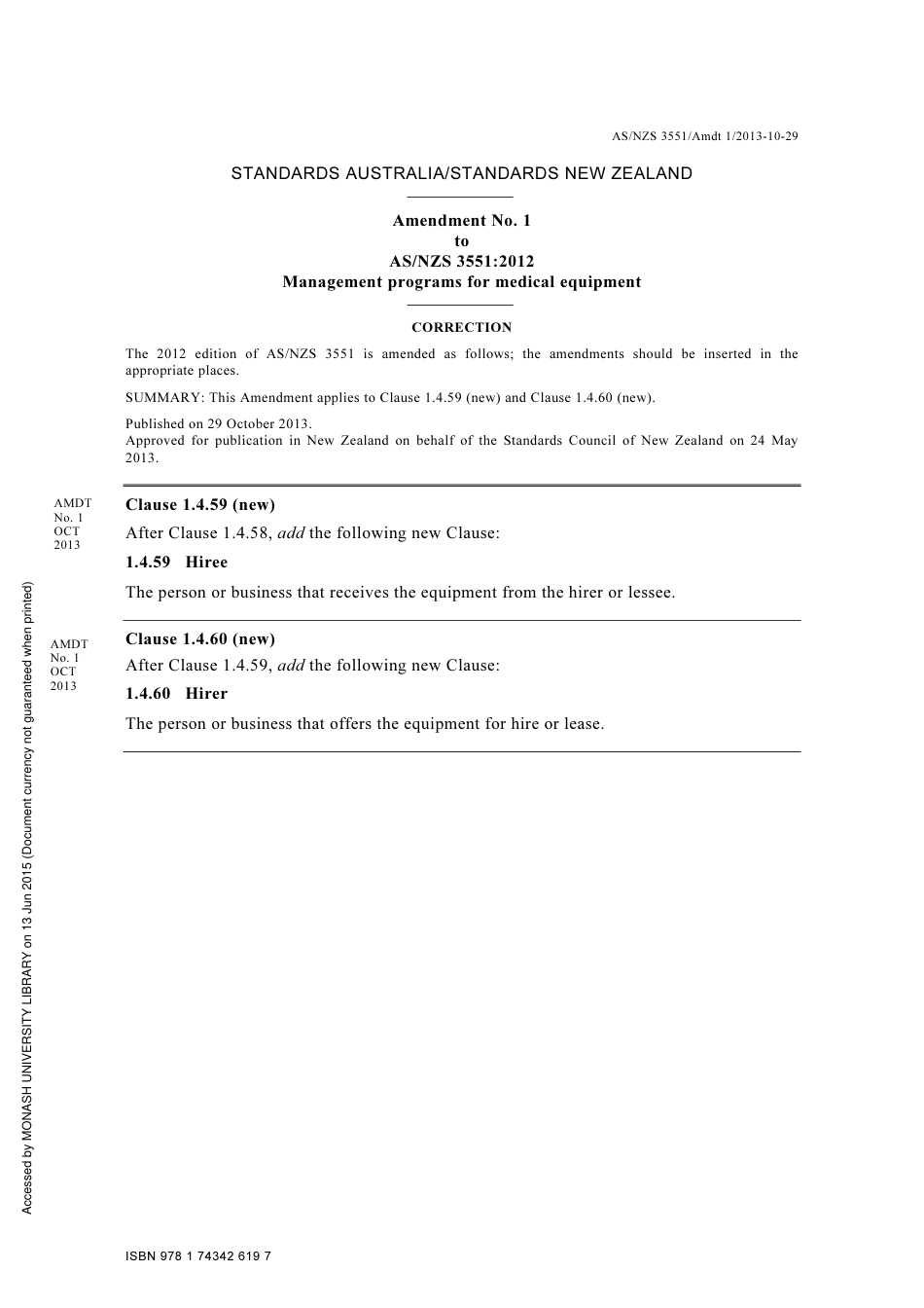 AS NZS 3551-2012 amd1-2013.pdf_第1页