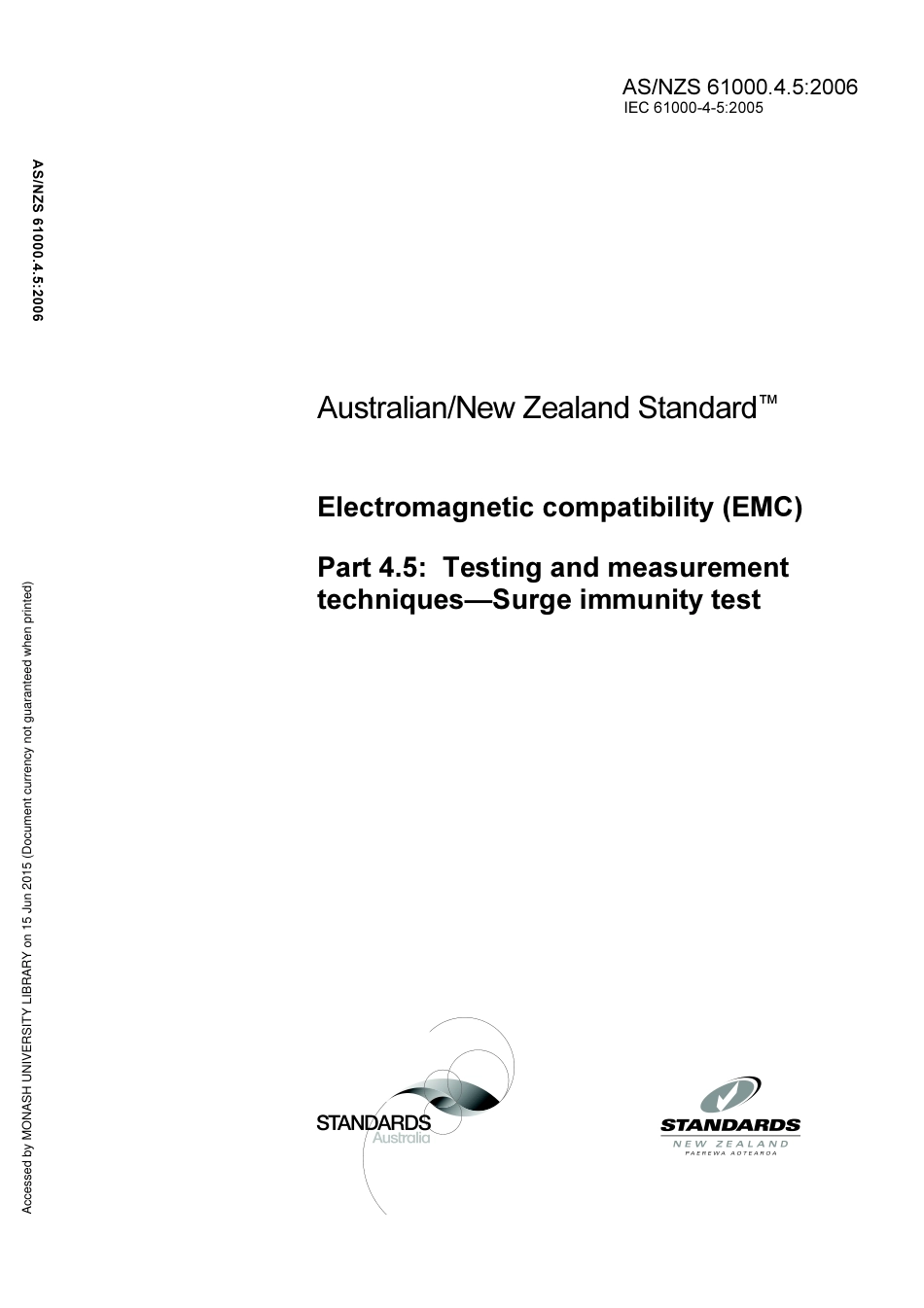 AS NZS 61000.4.5-2006.pdf_第1页