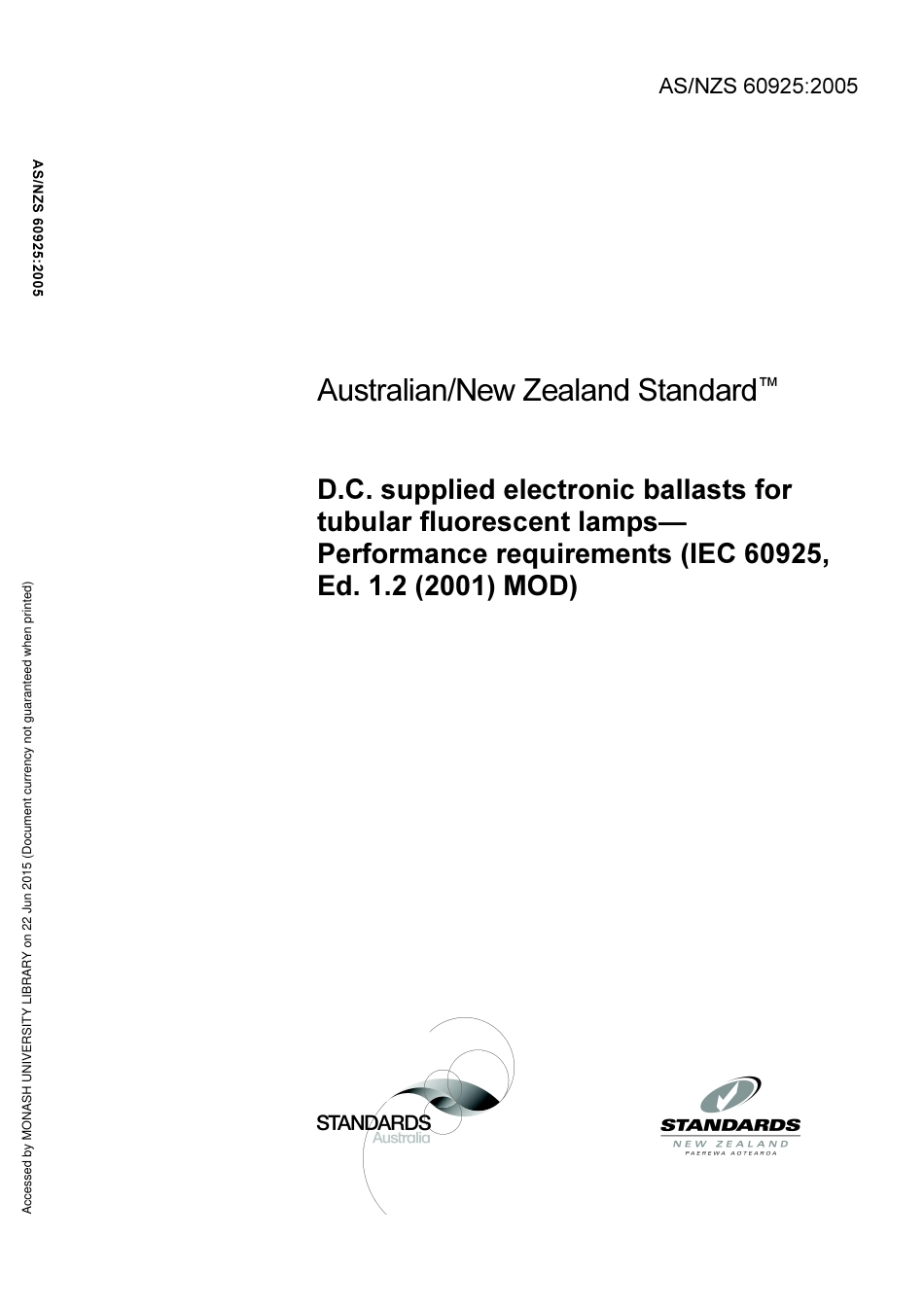 AS NZS 60925-2005.pdf_第1页