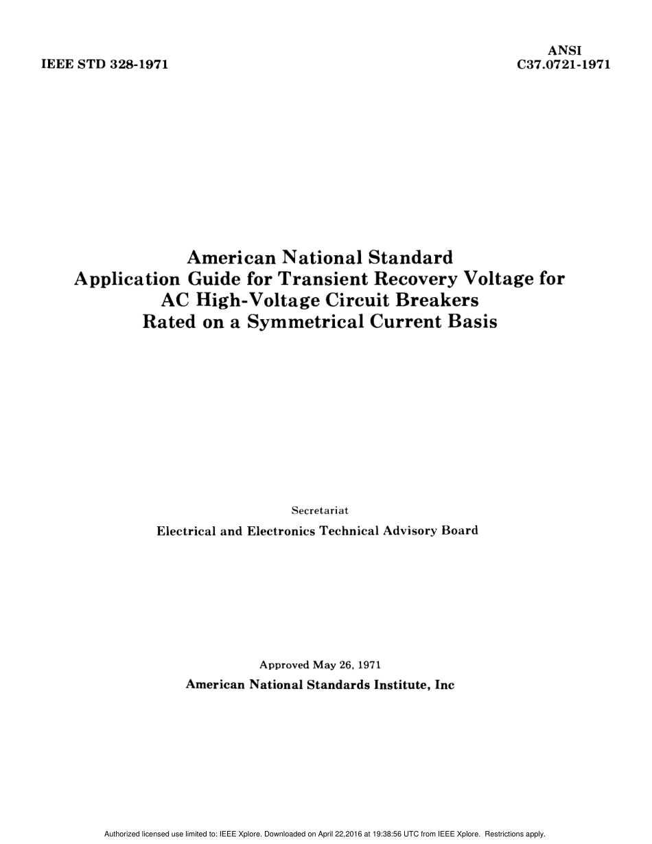 ANSI C37.0721-1971 (IEEE Std 328-1971) scan.pdf_第2页