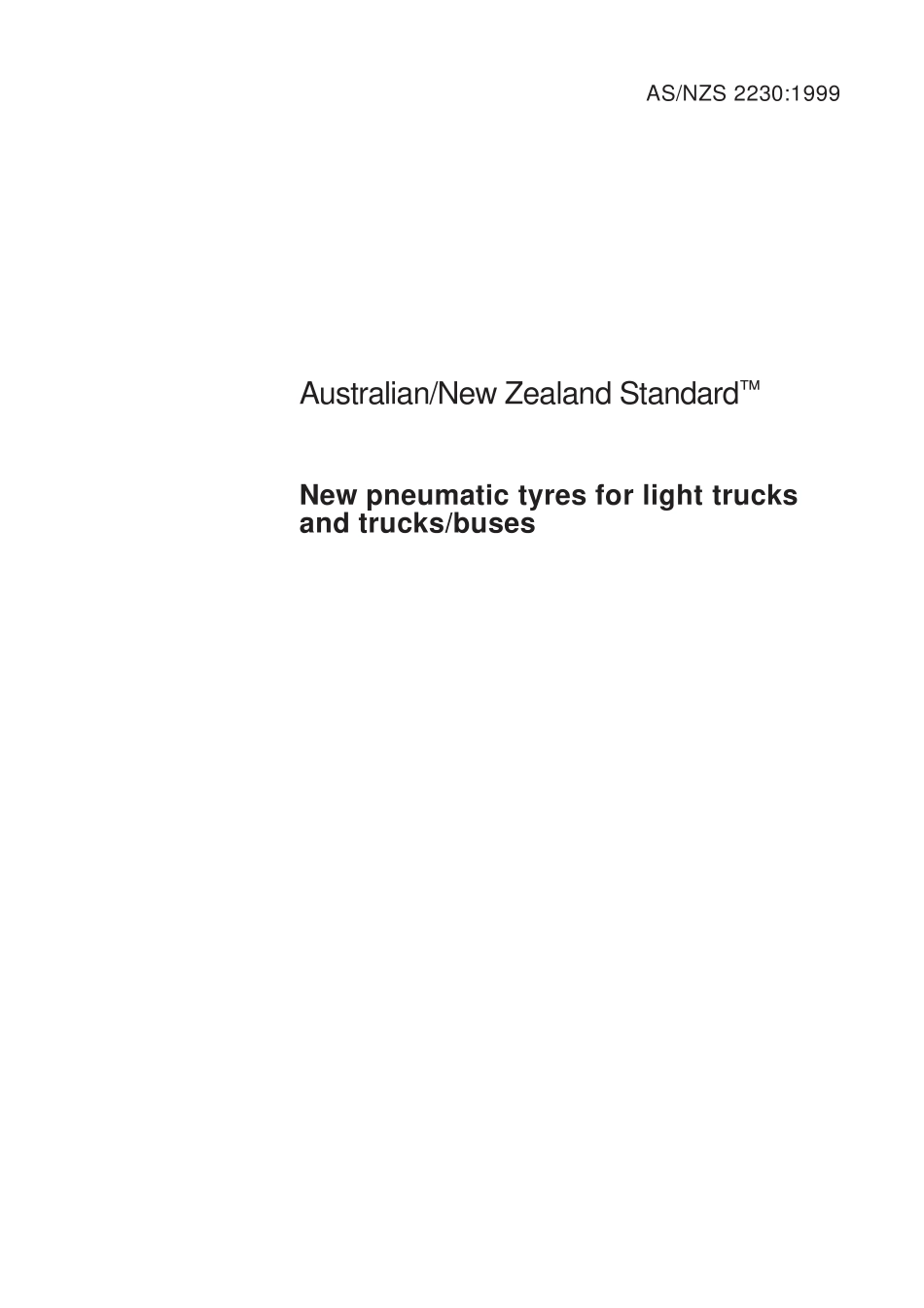 AS NZS 2230-1999.pdf_第1页