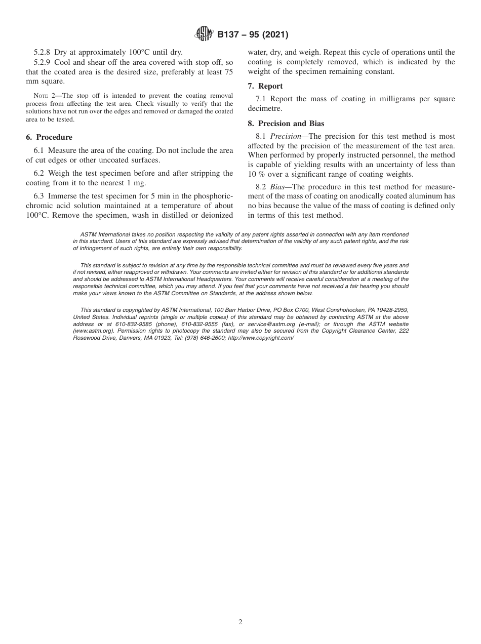 ASTM B137 - 95 (2021).pdf_第2页