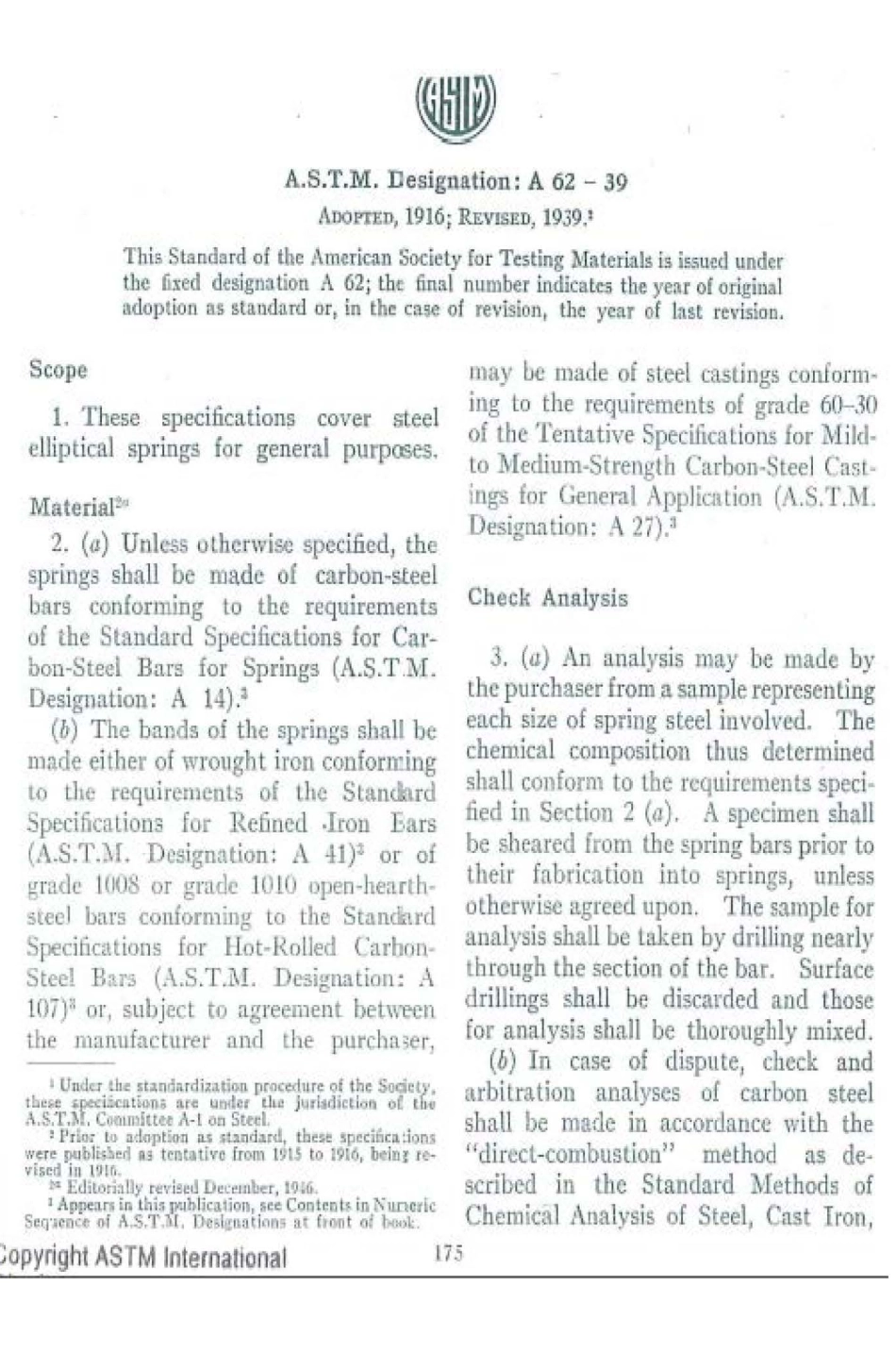 ASTM A62 - 39 scan.pdf_第1页