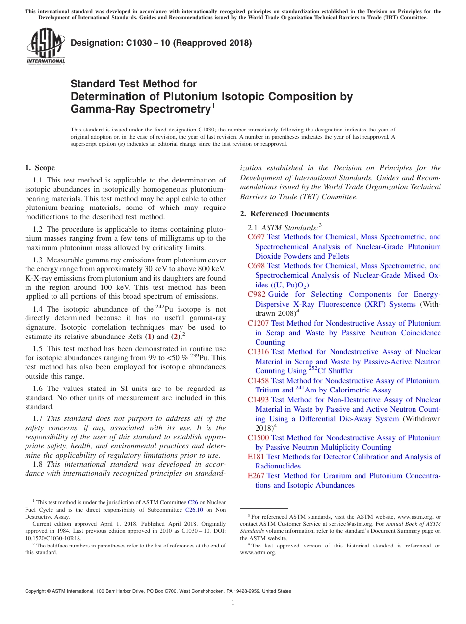 ASTM C1030 - 10 (2018).pdf_第1页