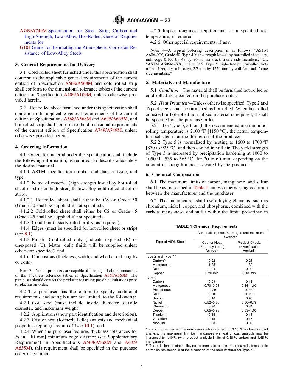 ASTM A606 - A 606M - 23.pdf_第2页