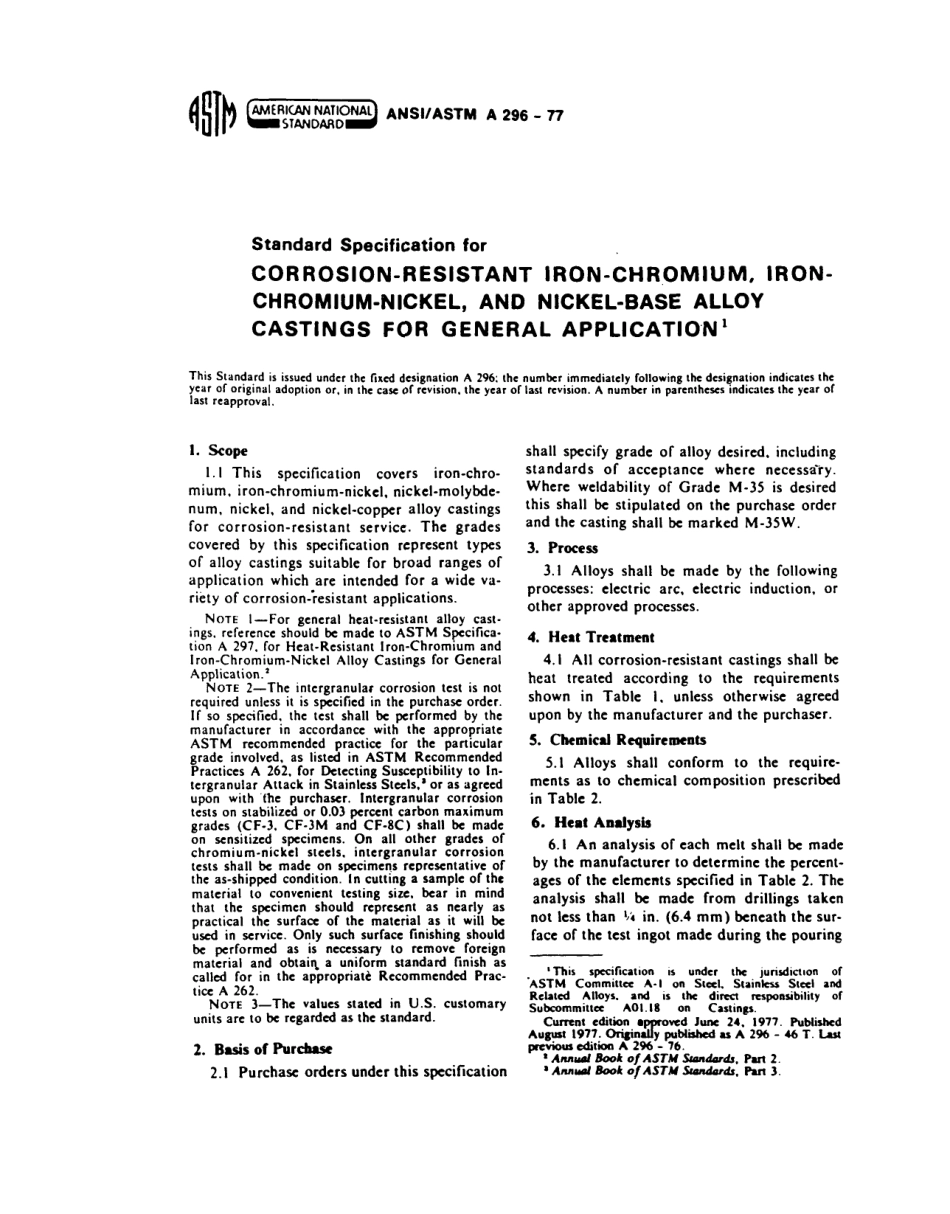 ASTM A296 - 77 scan.pdf_第1页