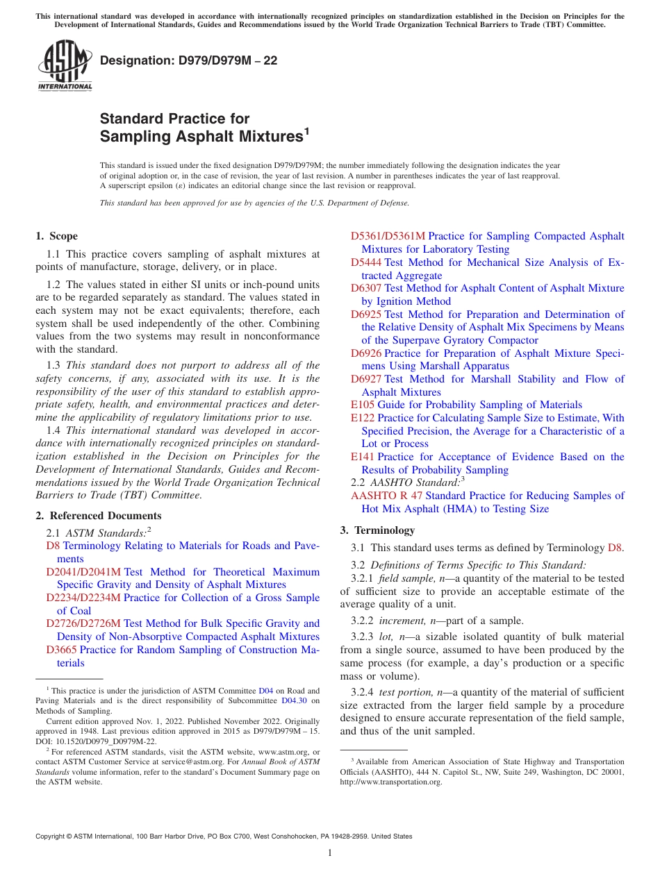 ASTM D979 - D 979M - 22.pdf_第1页