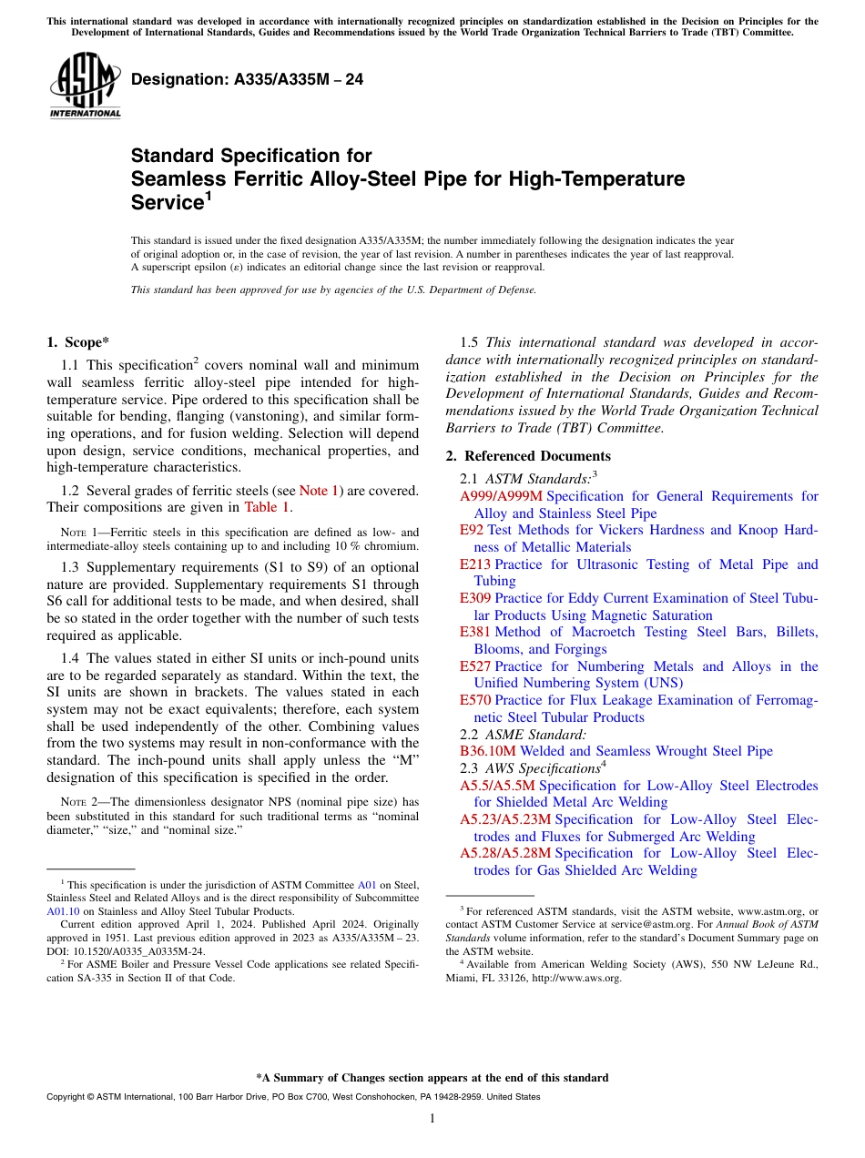 ASTM A335 - A 335M - 24.pdf_第1页
