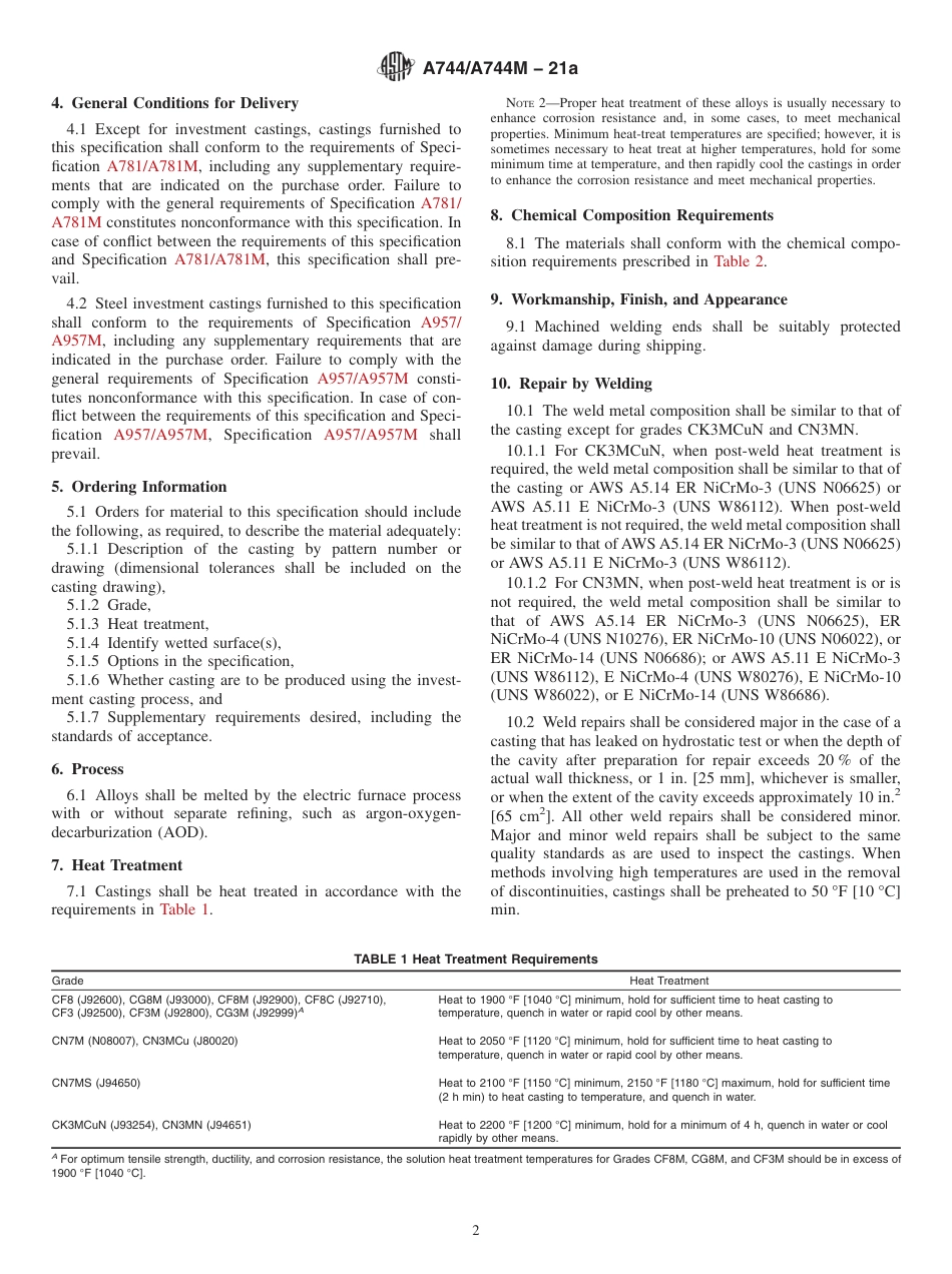 ASTM A744 - A 744M - 21a.pdf_第2页