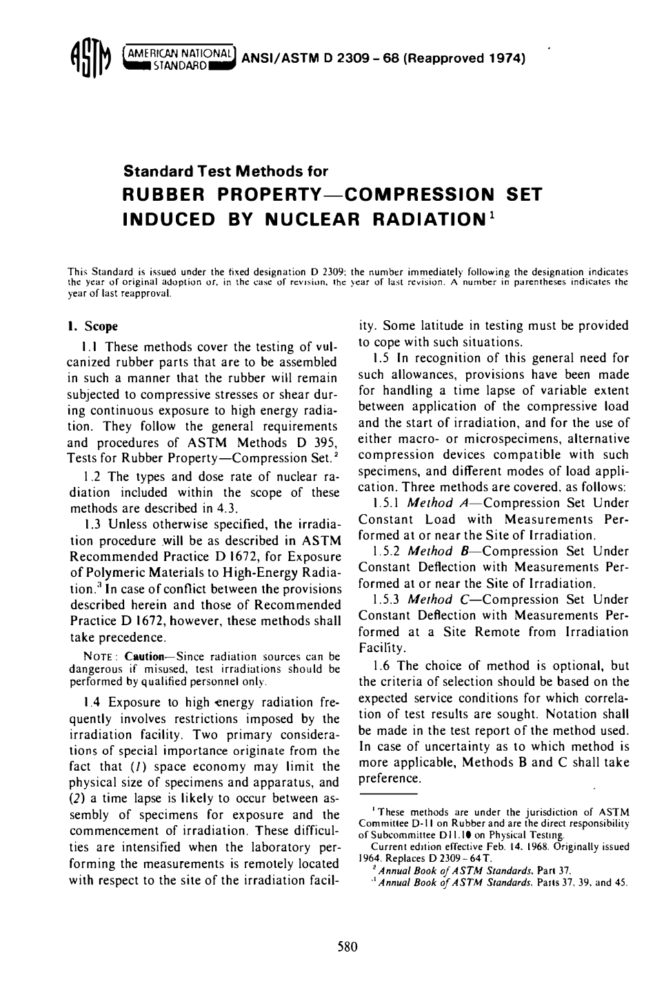 ASTM D2309 - 68 (1974) scan.pdf_第1页