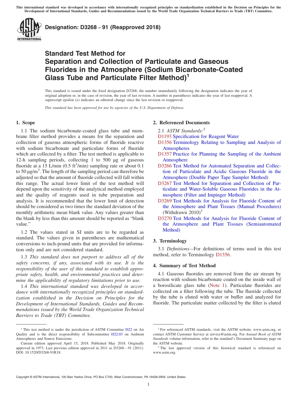ASTM D3268 - 91 (2018).pdf_第1页