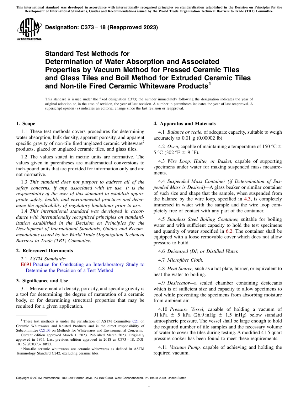 ASTM C373 - 18 (2023).pdf_第1页