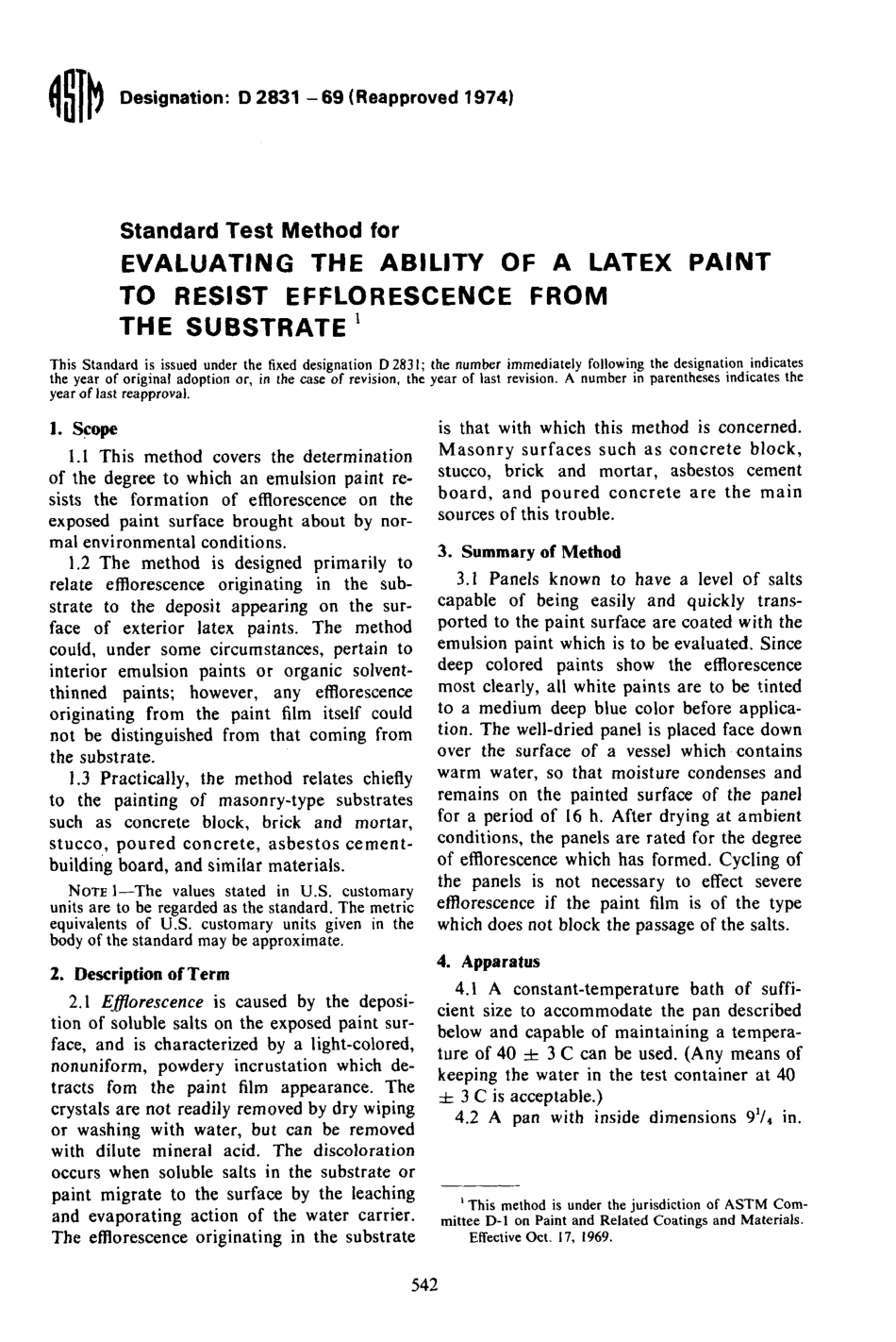 ASTM D2831 - 69 (1974) scan.pdf_第1页